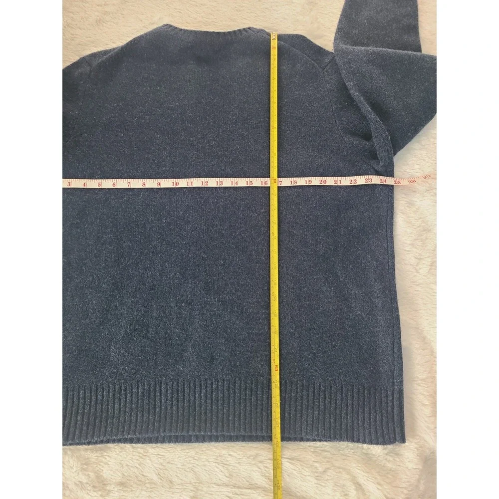Banana Republic Mens XL Wool Cashmere Angora Luxury Winter Blend Sweater Blue